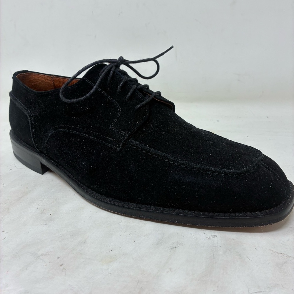 Brass Boot Black Suede Dress Shoes